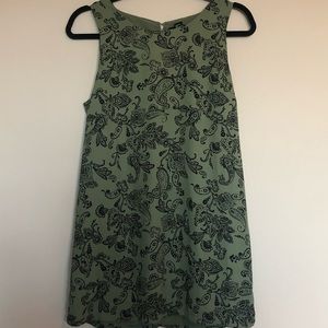 Army Green Paisley Dress